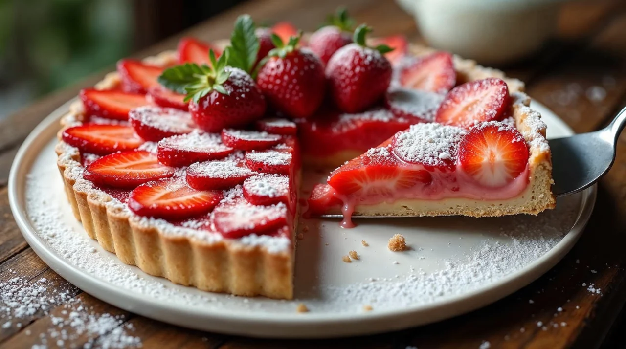 Torta Gelada de Morango com Leite Condensado – Cremosa